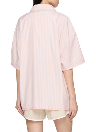 Back View - Click To Enlarge - SUNDAYFRUITMARKET - Striped Boxy Shirt