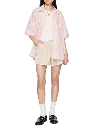 Figure View - Click To Enlarge - SUNDAYFRUITMARKET - Striped Boxy Shirt