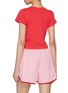 Back View - Click To Enlarge - SUNDAYFRUITMARKET - Crystal Heart Slogan Cotton Jersey T-Shirt