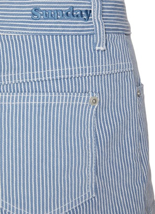  - SUNDAYFRUITMARKET - Thin Striped Cotton Shorts