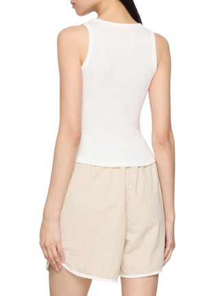 Back View - Click To Enlarge - SUNDAYFRUITMARKET - Love Sun Day Embellished Cotton Tank Top