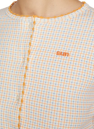  - SUNDAYFRUITMARKET - Chequered Cotton Blend Cardigan