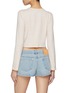 Back View - Click To Enlarge - SUNDAYFRUITMARKET - Chequered Cotton Blend Cardigan