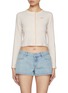 Main View - Click To Enlarge - SUNDAYFRUITMARKET - Chequered Cotton Blend Cardigan