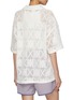 Back View - Click To Enlarge - SUNDAYFRUITMARKET - Holiday Crochet Cotton Knit Shirt