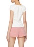Back View - Click To Enlarge - SUNDAYFRUITMARKET - Cap Sleeve Lace Cotton T-Shirt