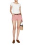 Figure View - Click To Enlarge - SUNDAYFRUITMARKET - Cap Sleeve Lace Cotton T-Shirt