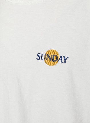  - SUNDAYFRUITMARKET - Sunday Embroidered Cotton Tank Top
