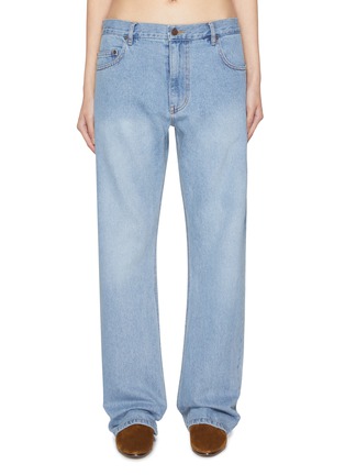 Main View - Click To Enlarge - SUNDAYFRUITMARKET - Sunday Light Washed Cotton Flare Jeans