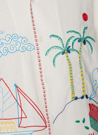  - SUNDAYFRUITMARKET - Sun Beach Embroidered Cotton Shirt