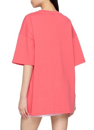 Back View - Click To Enlarge - SUNDAYFRUITMARKET - Cherry Star Print Cotton T-Shirt