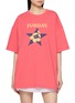 SUNDAYFRUITMARKET Cherry Star Print Cotton T-Shirt