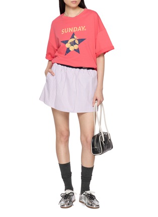 Figure View - Click To Enlarge - SUNDAYFRUITMARKET - Cherry Star Print Cotton T-Shirt