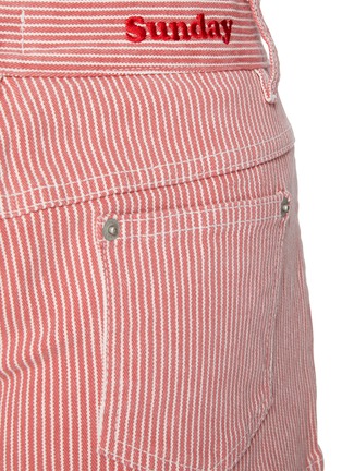  - SUNDAYFRUITMARKET - Thin Striped Cotton Shorts