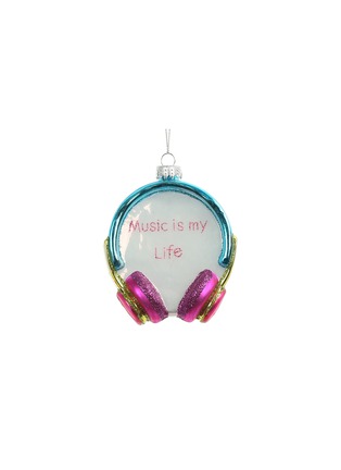 Main View - Click To Enlarge - UNIQUE TREASURES - Headphone Glass Ornament