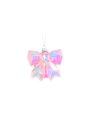 Main View - Click To Enlarge - UNIQUE TREASURES - Bow Glass Ornament