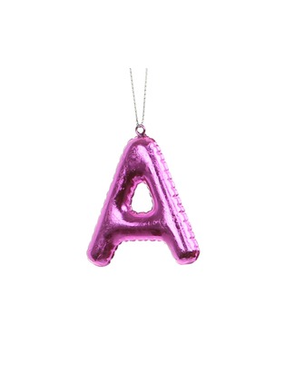 Main View - Click To Enlarge - UNIQUE TREASURES - Letter A Ornament