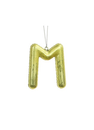 Main View - Click To Enlarge - UNIQUE TREASURES - Letter M Ornament