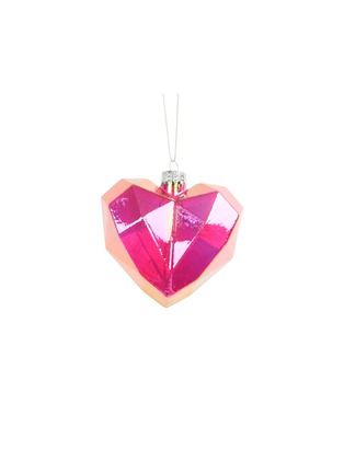 Main View - Click To Enlarge - UNIQUE TREASURES - Heart Glass Ornament