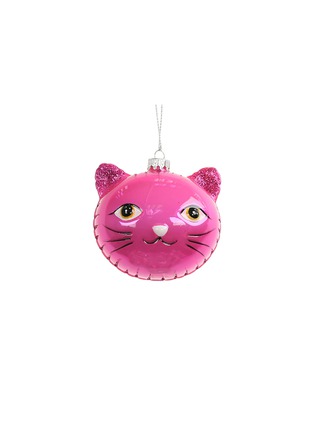 Main View - Click To Enlarge - UNIQUE TREASURES - Cat Head Glass Ornament