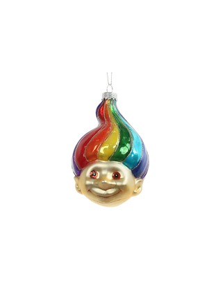 Main View - Click To Enlarge - UNIQUE TREASURES - Rainbow Elf Glass Ornament