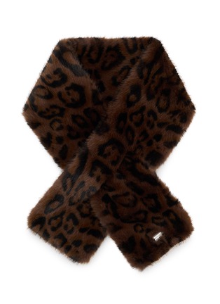 Main View - Click To Enlarge - FJOLLA - Leopard Fur Scarf