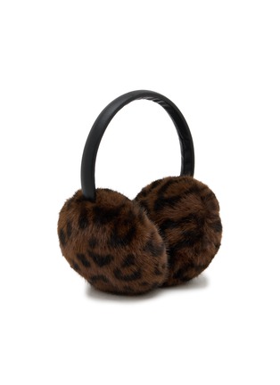 Detail View - Click To Enlarge - FJOLLA - Leopard Print Fur Earmuffs