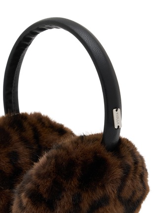 Detail View - Click To Enlarge - FJOLLA - Leopard Print Fur Earmuffs