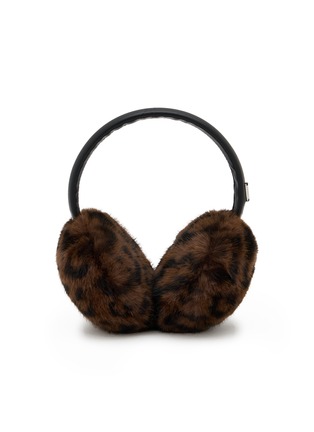 Main View - Click To Enlarge - FJOLLA - Leopard Print Fur Earmuffs