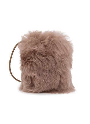 Main View - Click To Enlarge - FJOLLA - Shearling Crossbody Bag