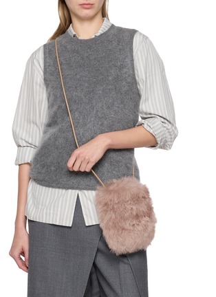 - FJOLLA - Shearling Crossbody Bag