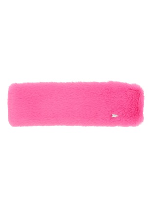 Main View - Click To Enlarge - FJOLLA - Faux Fur Headband — Pink Glow