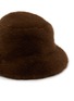 Detail View - Click To Enlarge - FJOLLA - Faux Fur Bucket Hat — Dark Brown