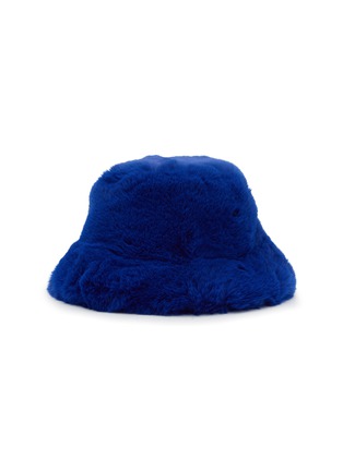 Main View - Click To Enlarge - FJOLLA - Faux Fur Bucket Hat — Ultramarine