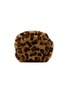 FJOLLA Small Faux Fur Zippered Toiletry Pouch — Brown Leopard