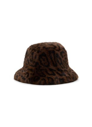 - FJOLLA - Faux Fur Bucket Hat — Dark Leopard