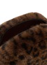 Detail View - Click To Enlarge - FJOLLA - Small Faux Fur Zippered Toiletry Pouch — Dark Leopard