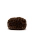 FJOLLA Small Faux Fur Zippered Toiletry Pouch — Dark Leopard