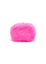 FJOLLA Small Faux Fur Zippered Toiletry Pouch — Pink Glow
