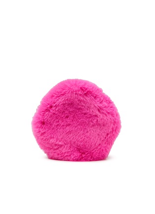 Main View - Click To Enlarge - FJOLLA - Small Faux Fur Zippered Toiletry Pouch — Pink Glow