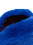 Detail View - Click To Enlarge - FJOLLA - Small Faux Fur Zippered Toiletry Pouch — Ultramarine