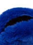 Detail View - Click To Enlarge - FJOLLA - Small Faux Fur Zippered Toiletry Pouch — Ultramarine