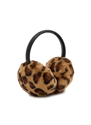 Detail View - Click To Enlarge - FJOLLA - Leopard Print Fur Earmuffs
