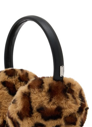 Detail View - Click To Enlarge - FJOLLA - Leopard Print Fur Earmuffs