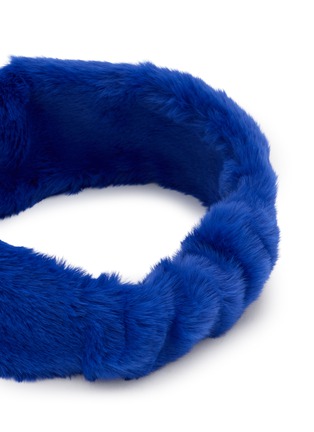 Detail View - Click To Enlarge - FJOLLA - Faux Fur Headband — Ultramarine