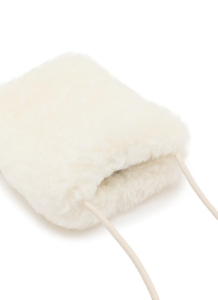 Detail View - Click To Enlarge - FJOLLA - Shearling Crossbody Bag