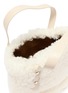 Detail View - Click To Enlarge - FJOLLA - Shearling Tote Bag — Beige/Cream