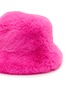 Detail View - Click To Enlarge - FJOLLA - Faux Fur Bucket Hat — Pink Glow