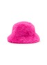 FJOLLA Faux Fur Bucket Hat — Pink Glow
