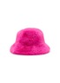  - FJOLLA - Faux Fur Bucket Hat — Pink Glow